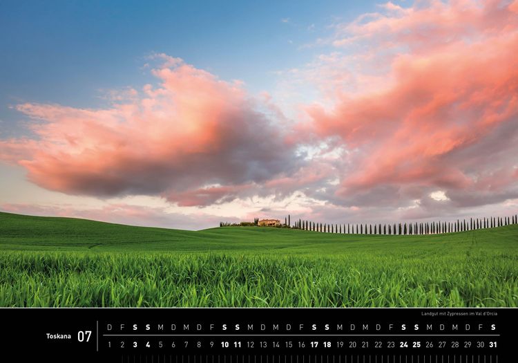 Produktbild: Toskana Premiumkalender 2027