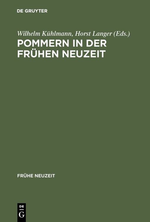 Produktbild: Pommern in der Fr&uuml;hen Neuzeit