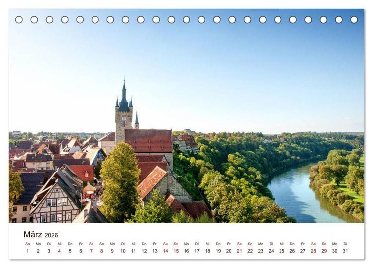 Produktbild: Bad Wimpfen. (Tischkalender 2026 DIN A5 quer), CALVENDO Monatskalender