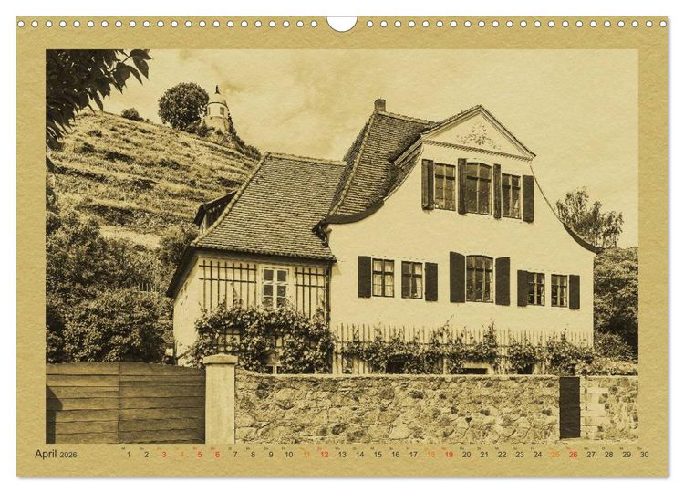 Produktbild: Radebeul - Ein Kalender im Zeitungsstil (Wandkalender 2026 DIN A3 quer), CALVENDO Monatskalender