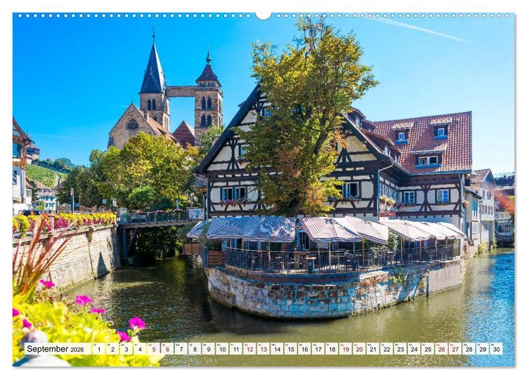 Produktbild: Ein Spaziergang durch Esslingen (Wandkalender 2026 DIN A2 quer), CALVENDO Monatskalender
