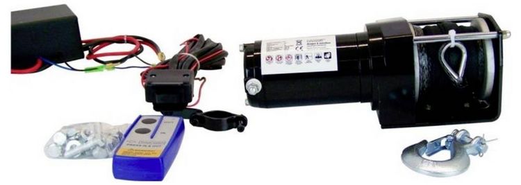 Produktbild: Berger & Schr&ouml;ter Seilwinde 31778 Zugkraft (rollend)=2.722kg Funk-Fernbedienung