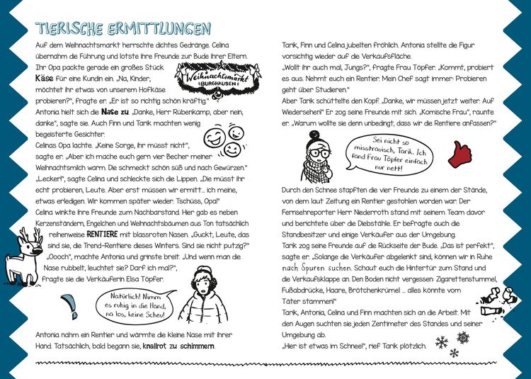 Produktbild: Die Bloggerbande - R&auml;tsel auf dem Weihnachtsmarkt: Adventskalenderbuch