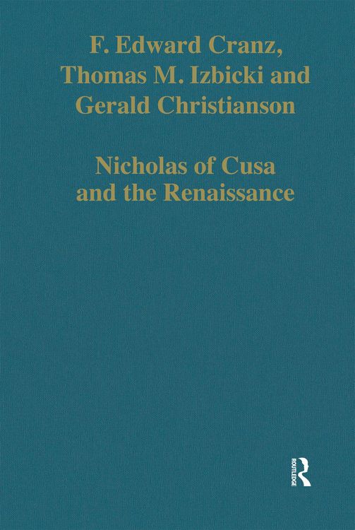 Produktbild: Nicholas of Cusa and the Renaissance