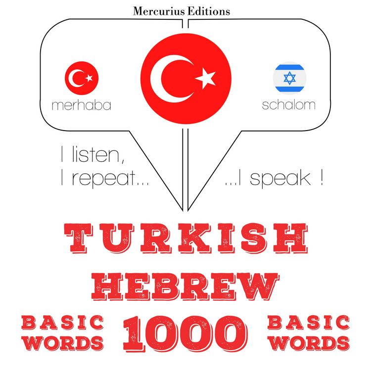 Produktbild: T&uuml;rk&ccedil;e - İbranice: 1000 temel kelime