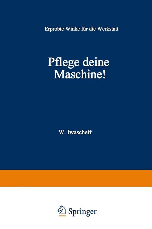 Produktbild: Pflege Deine Maschine!