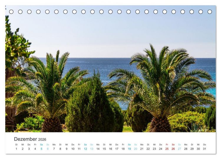 Produktbild: Sardinien - Impressionen Einer Mittelmeerperle (Tischkalender 2026 DIN A5 quer), CALVENDO Monatskalender
