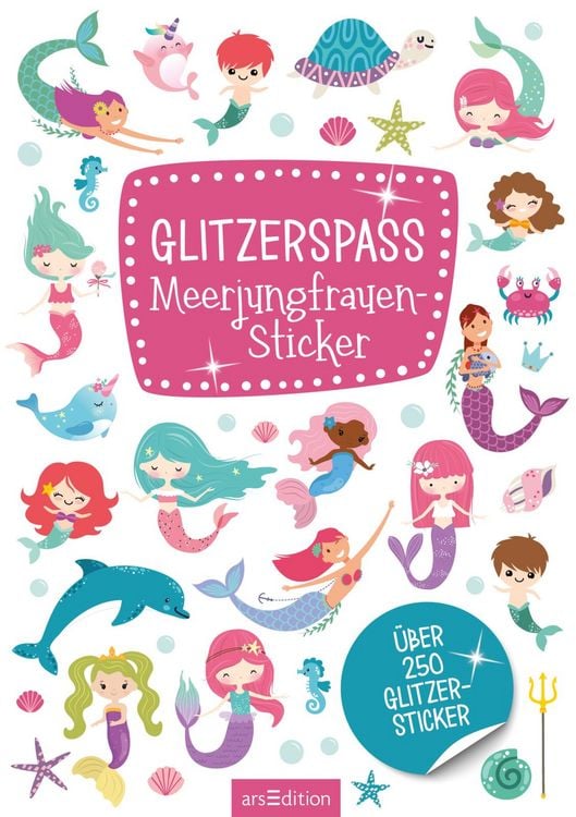 Produktbild: Glitzerspa&szlig; &ndash; Meerjungfrauen-Sticker