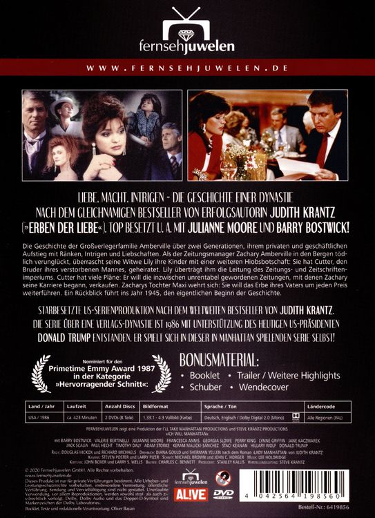 Produktbild: Judith Krantz's Ich will Manhattan - Der komplette 8-Teiler (Fernsehjuwelen) [2 DVDs]