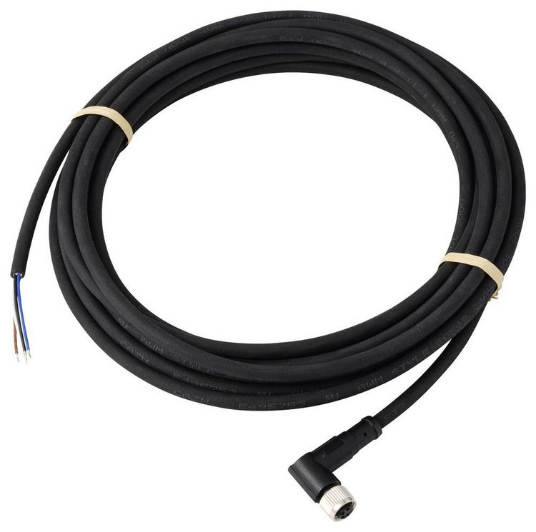 Produktbild: TRU COMPONENTS TC-13751828 Anschlussleitung M8 x 1 Buchse, gewinkelt 5 m Polzahl Sensoren: 4 1 St.