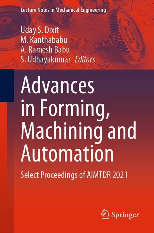 Produktbild: Advances in Forming, Machining and Automation