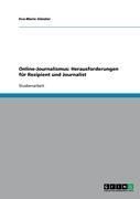 Produktbild: Online-Journalismus: Herausforderungen f&uuml;r Rezipient und Journalist