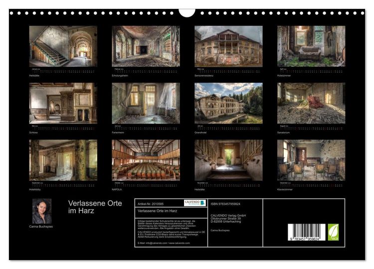 Produktbild: Verlassene Orte im Harz (Wandkalender 2026 DIN A3 quer), CALVENDO Monatskalender