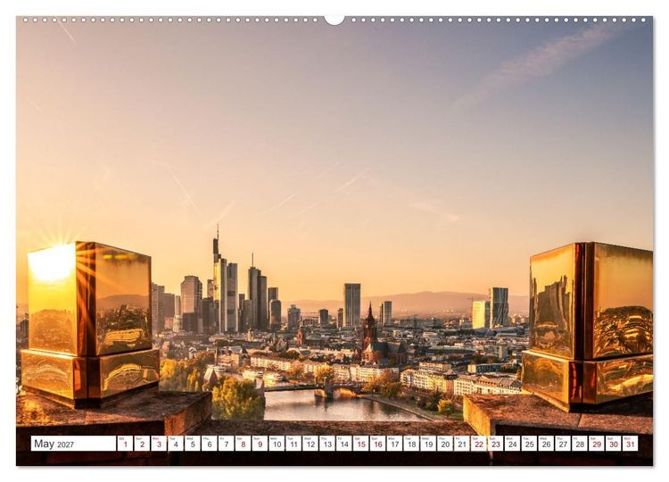 Produktbild: Frankfurt most beautiful places (High Quality Premium Wall Calendar 2027 DIN A2 landscape),CALVENDO 12 Month Wall Calendar