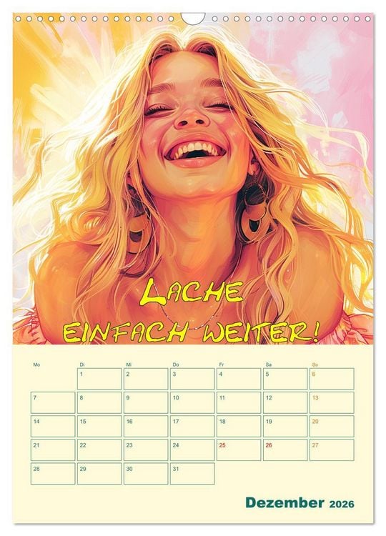 Produktbild: Liebe das Leben! Mit Affirmationen gl&uuml;cklich durch das Jahr! (Wandkalender 2026 DIN A3 hoch), CALVENDO Monatskalender