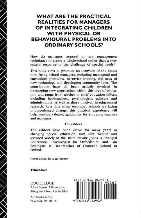 Produktbild: The Management of Special Needs in Ordinary Schools