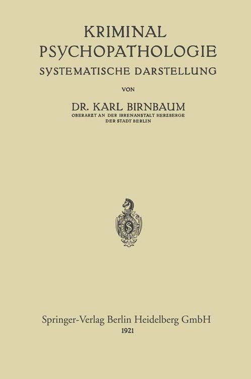 Produktbild: Kriminal-Psychopathologie