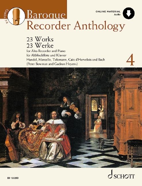 Produktbild: Baroque Recorder Anthology, Vol. 4 - 23 Works for Alto Recorder and Piano with Access to Online Audio