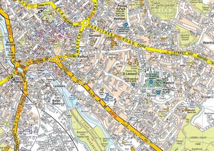 Produktbild: Exeter A-Z Pocket Street Map