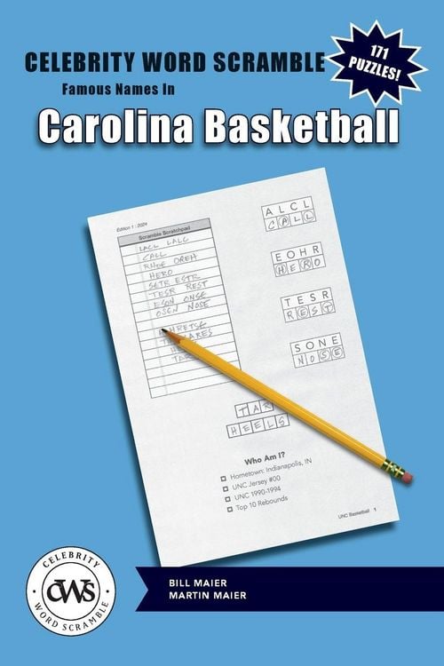 Produktbild: Celebrity Word Scramble Famous Names in Carolina Basketball