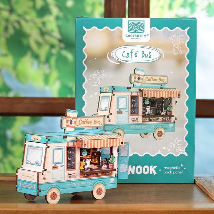 Produktbild: Mini-Booknook Caf&eacute; Bus