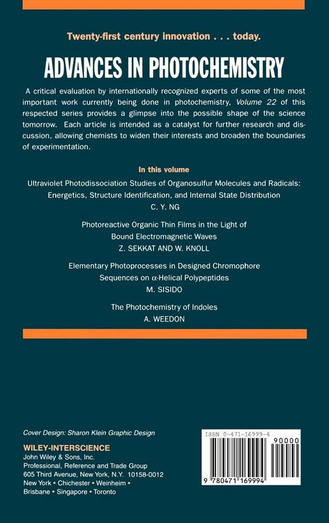 Produktbild: Advances in Photochemistry