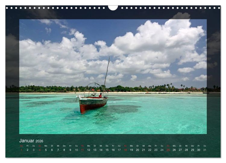 Produktbild: Sansibar (Wandkalender 2026 DIN A3 quer), CALVENDO Monatskalender