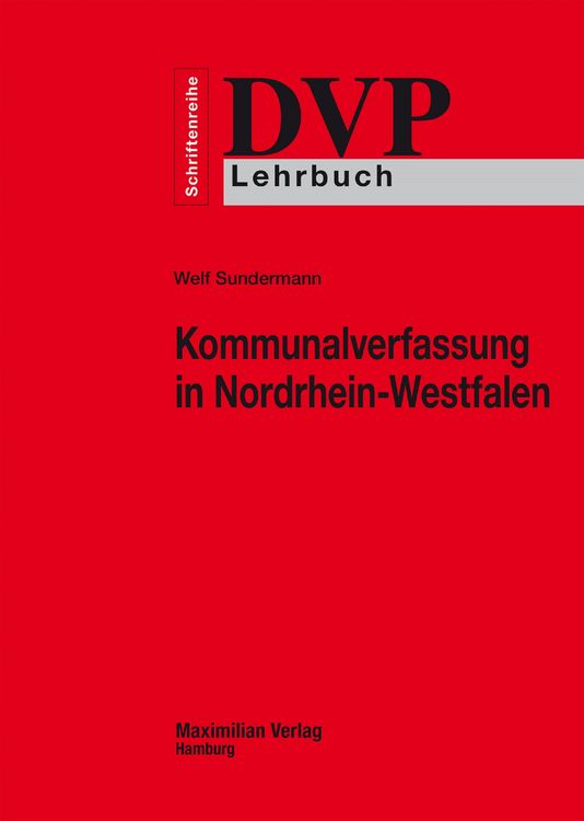 Produktbild: Kommunalverfassung in Nordrhein-Westfalen
