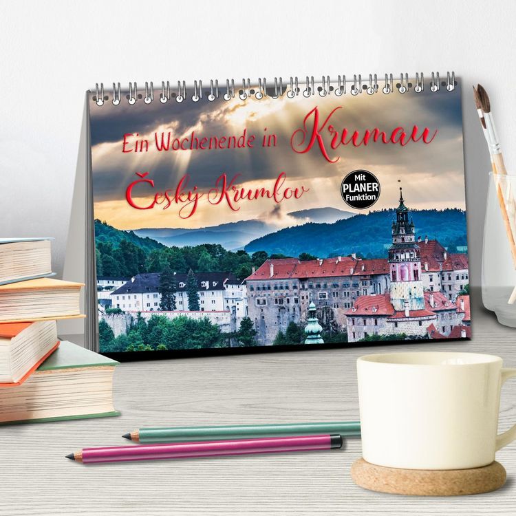 Produktbild: Ein Wochenende in Krumau (Tischkalender 2026 DIN A5 quer), CALVENDO Monatskalender
