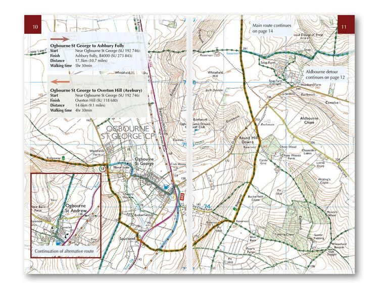 Produktbild: The Ridgeway Trail Map