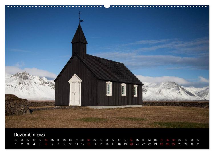 Produktbild: Island - Iceland - &Iacute;sland (hochwertiger Premium Wandkalender 2026 DIN A2 quer), Kunstdruck in Hochglanz