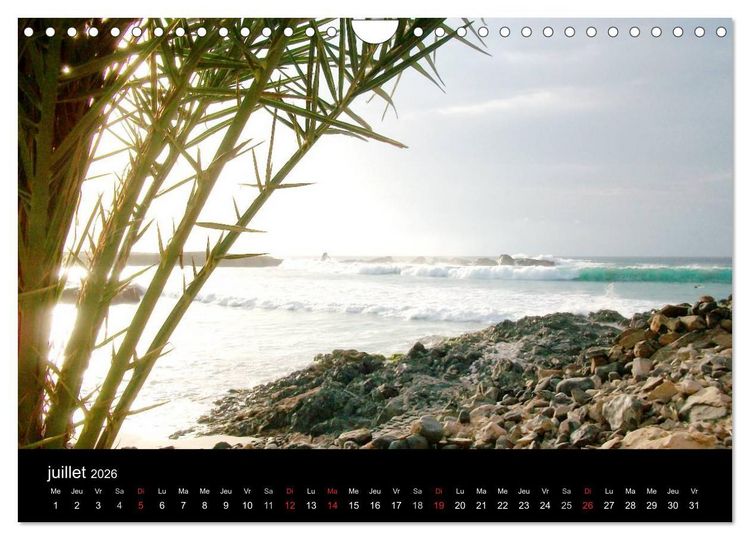 Produktbild: Voyage au Cap-Vert, Boa Vista (Calendrier mural 2026 DIN A4 vertical), CALVENDO calendrier mensuel