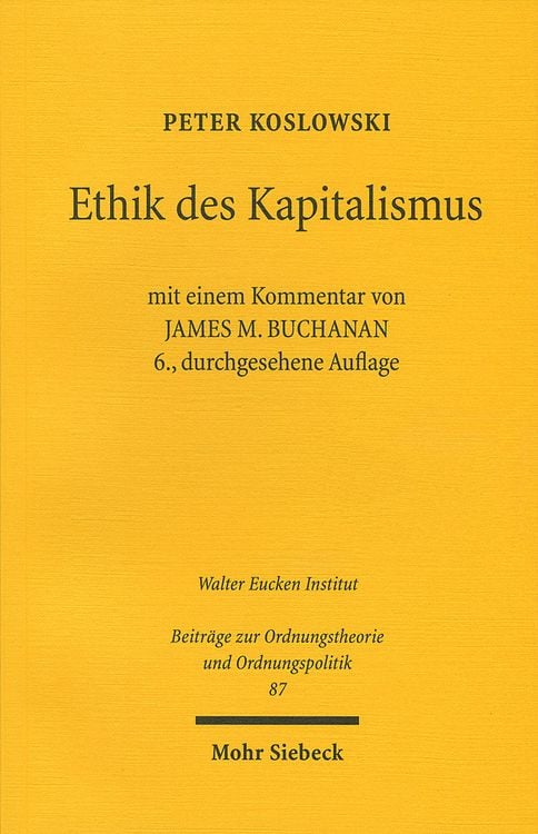 Produktbild: Ethik des Kapitalismus