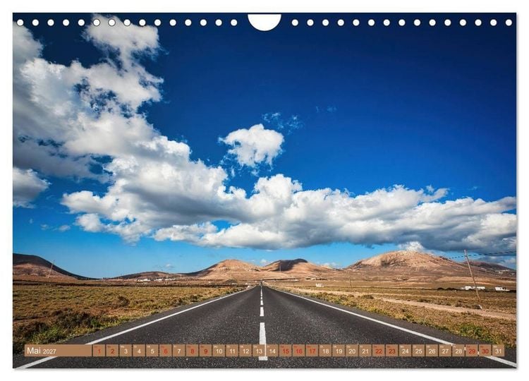 Produktbild: Idyllische Vulkaninsel Lanzarote (Wandkalender 2027 DIN A4 quer), CALVENDO Monatskalender