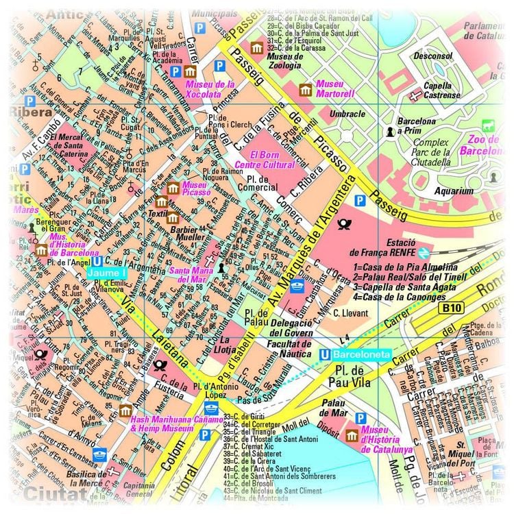 Produktbild: Publicpress Stadtplan Barcelona 1:11.000