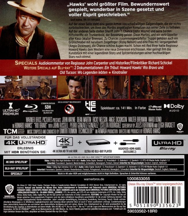 Rio Bravo (4K Ultra HD) (+ Blu-ray 2D) als Blu-ray kaufen