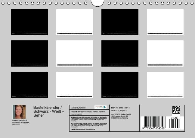 Produktbild: Bastelkalender / F&uuml;r Schwarz - Wei&szlig; - Seher (Wandkalender immerw&auml;hrend DIN A4 quer)
