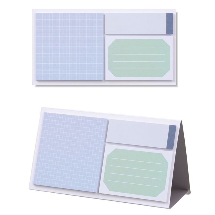 Produktbild: EMILY Sticky Notes Set (Assort 02 Pastellblau) Haftnotizen | by KING JIM