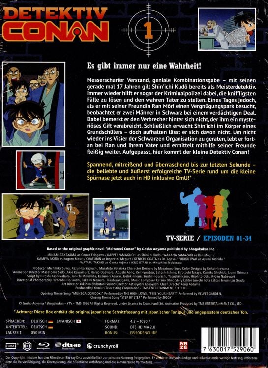 Detektiv Conan - Die TV-Serie - Box 1 [4 BRs] als Blu-ray kaufen