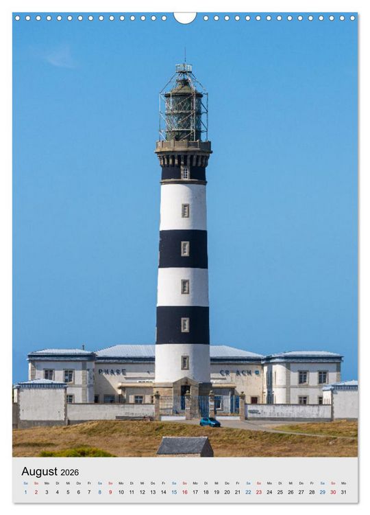 Produktbild: Phares Bretons Bretonische Leuchtt&uuml;rme (Wandkalender 2026 DIN A3 hoch), CALVENDO Monatskalender