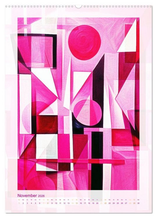 Produktbild: Licht und Schatten . Cubism Wall Art (hochwertiger Premium Wandkalender 2026 DIN A2 hoch), Kunstdruck in Hochglanz