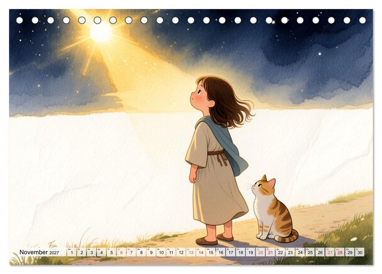 Produktbild: Luna, Minka und die Bibel (Tischkalender 2027 DIN A5 quer), CALVENDO Monatskalender