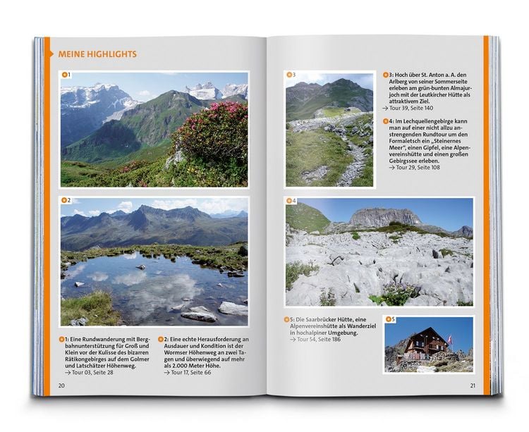 Produktbild: KOMPASS Wanderf&uuml;hrer Montafon, Arlberg, Silvretta, 60 Touren mit Extra-Tourenkarte