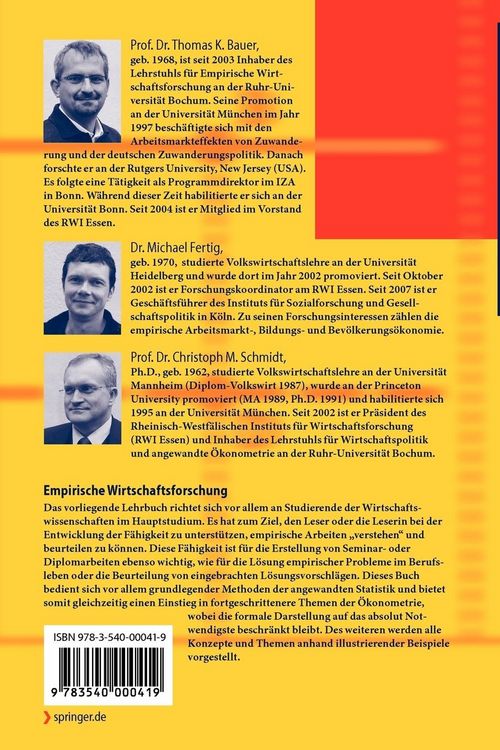 Produktbild: Empirische Wirtschaftsforschung
