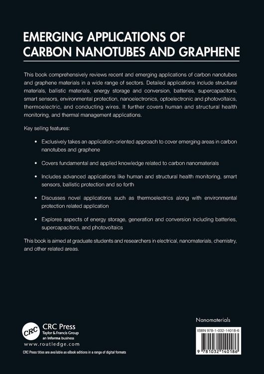Produktbild: Emerging Applications of Carbon Nanotubes and Graphene