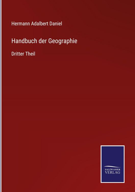 Produktbild: Handbuch der Geographie
