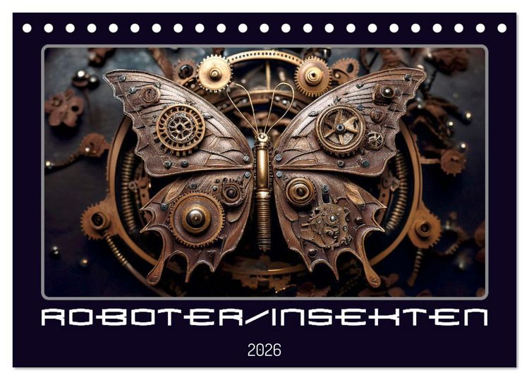 Produktbild: Roboterinsekten (Tischkalender 2026 DIN A5 quer), CALVENDO Monatskalender