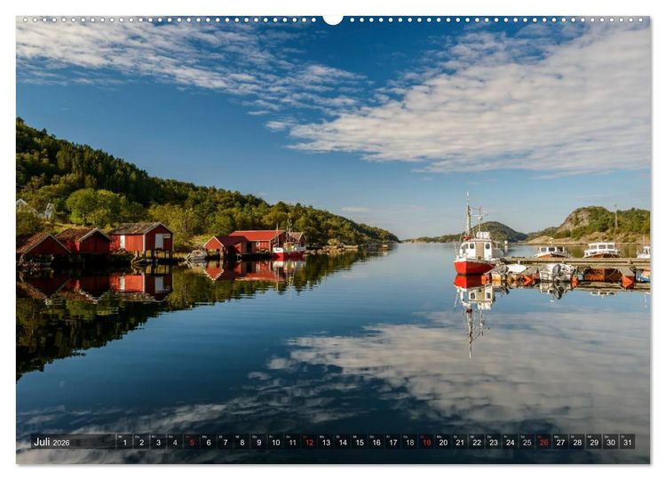 Produktbild: Norwegens S&uuml;den (hochwertiger Premium Wandkalender 2026 DIN A2 quer), Kunstdruck in Hochglanz