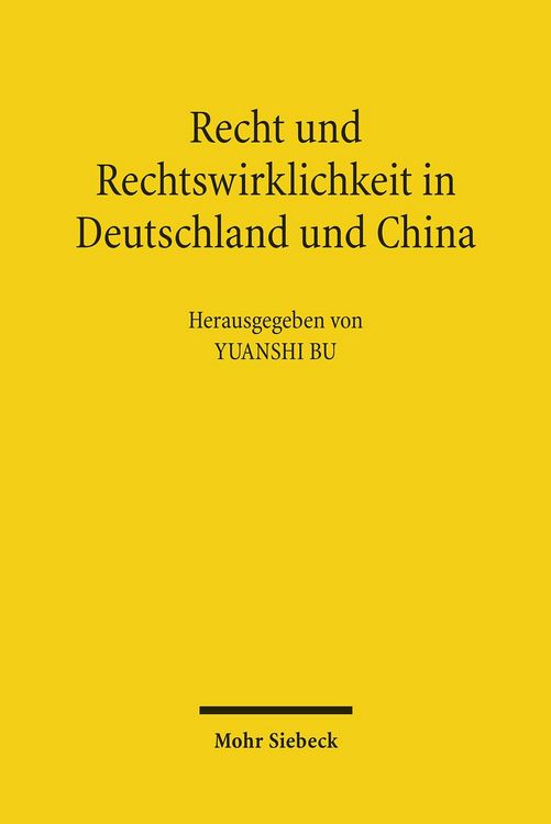 Produktbild: Recht und Rechtswirklichkeit in Deutschland und China