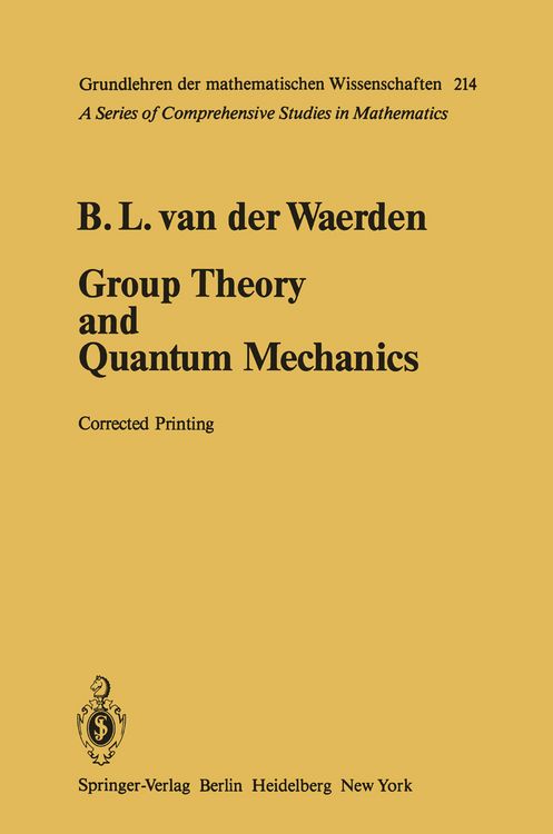 Produktbild: Group Theory and Quantum Mechanics